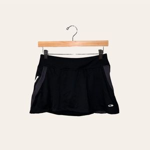 Champion black tennis skort